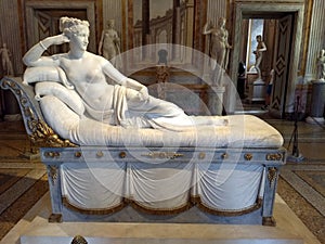Paolina Borghese Polina Bonaparte. Villa Borghese. Rome.